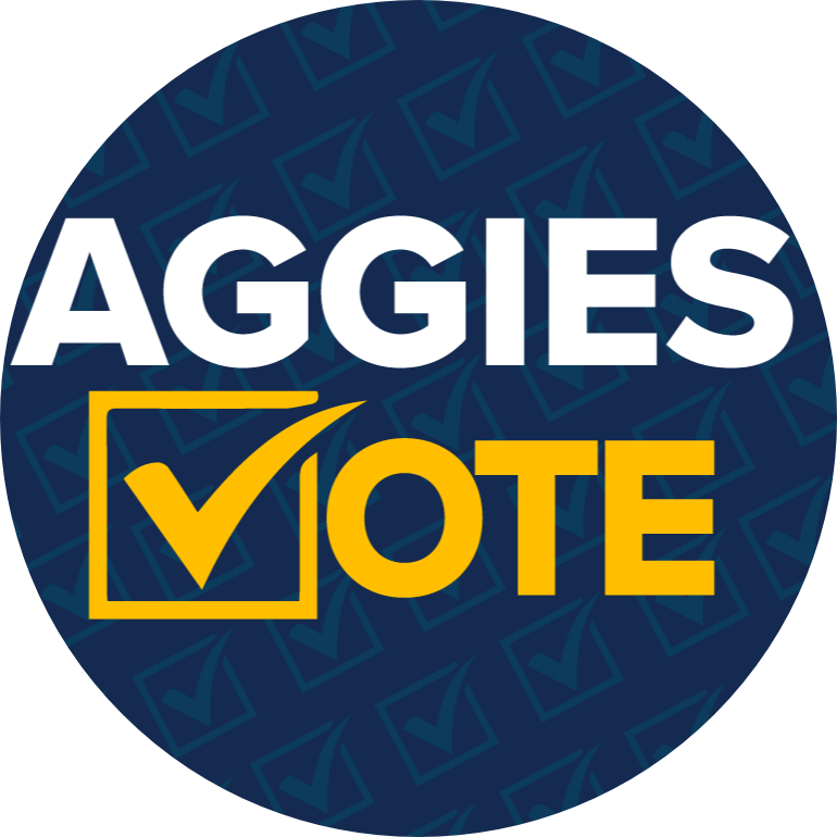 Aggies vote logo