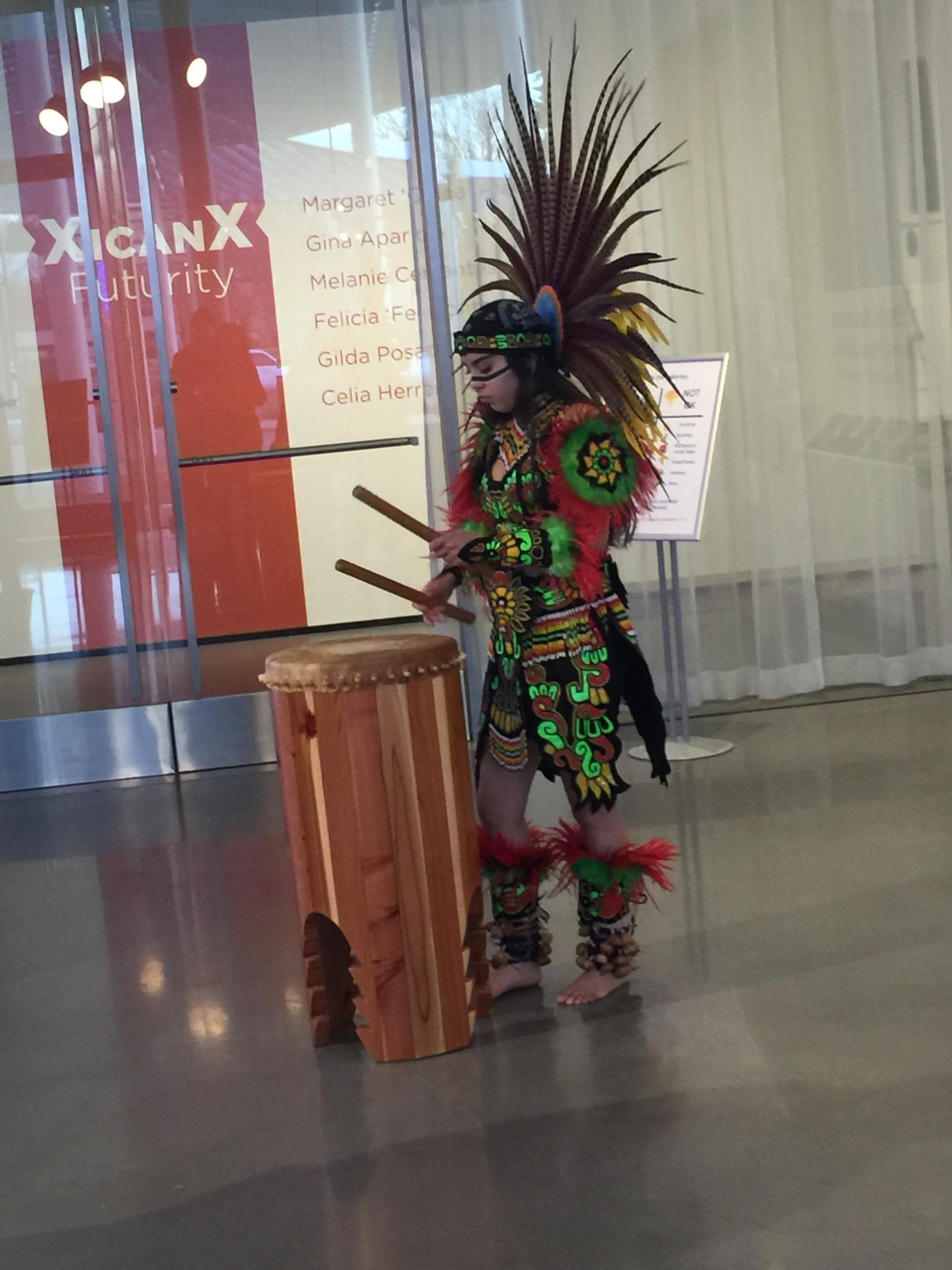 Ballet Folklorico performing at XicanX Futurity, Manetti Shrem Museum, February 24, 2019