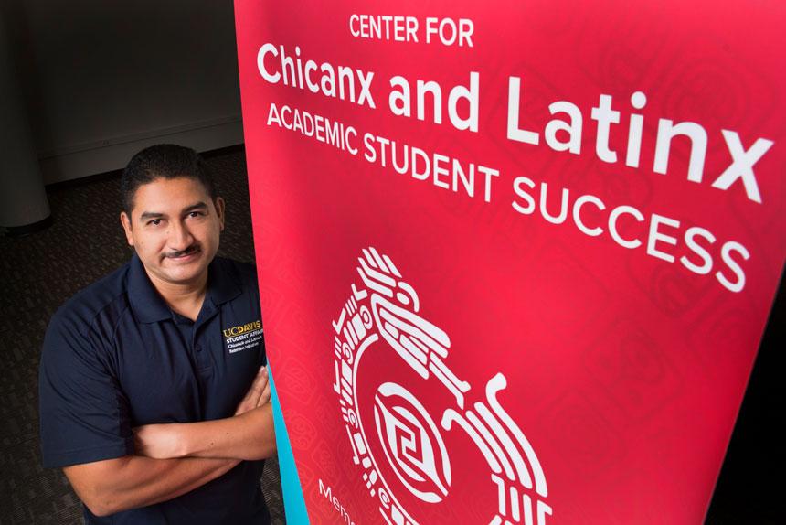 Cirilo Cortez, director of the Chicanx and Latinx Retention Initiative and the student center