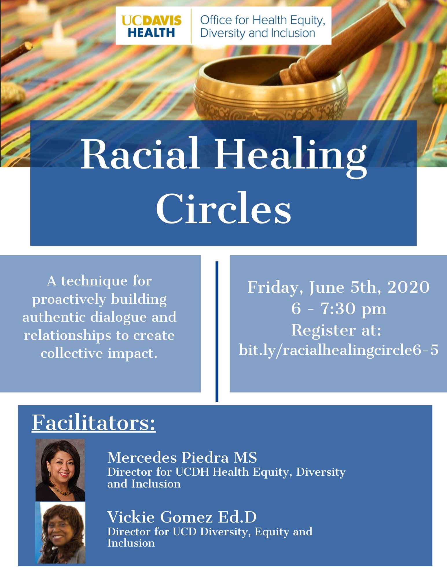 healing circle flyer, details included in text above