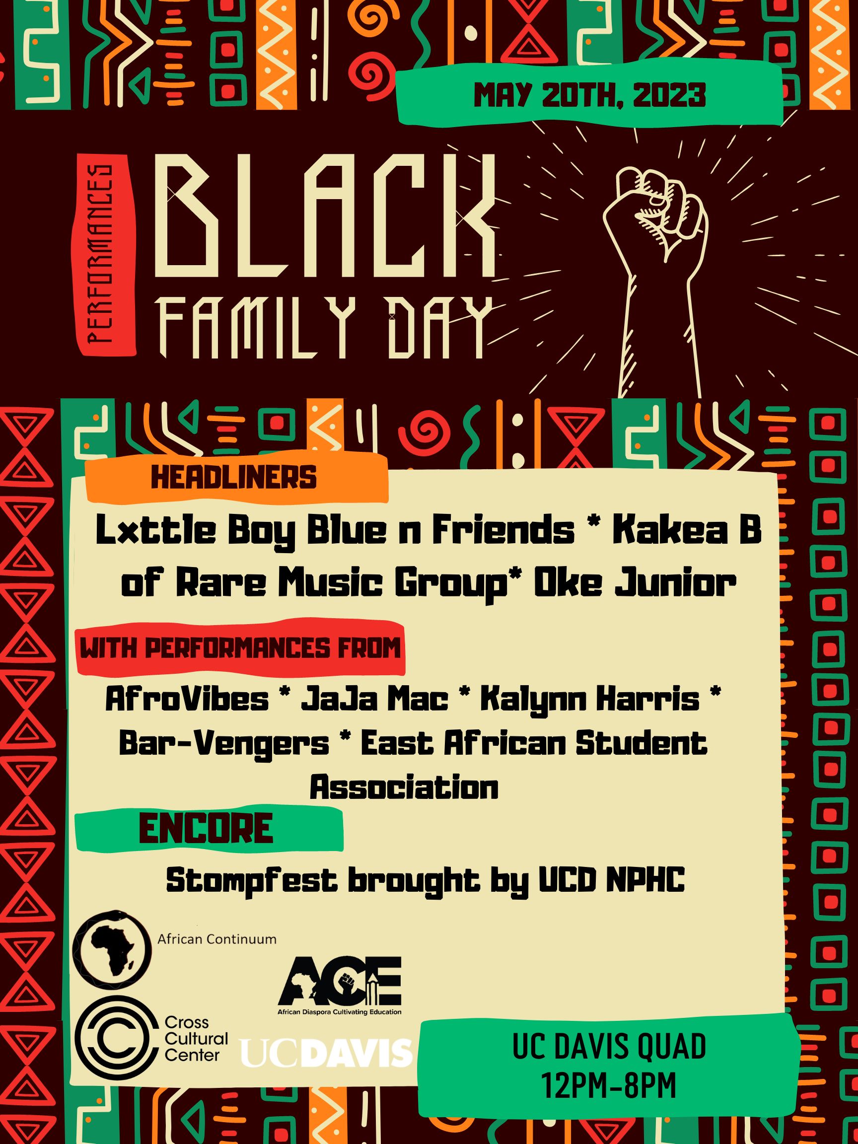 Black Family Day Performance flyer