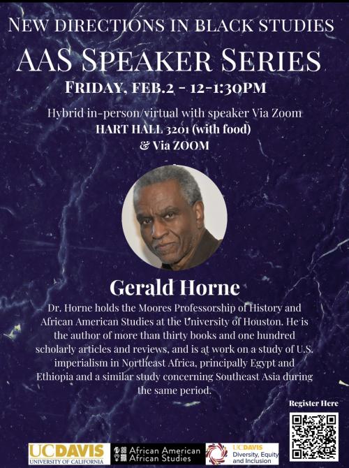 AAS Speaker Series with Dr. Gerald Horne | Diversity, Equity
