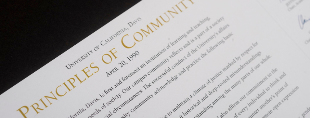 UC Davis Principles of Community
