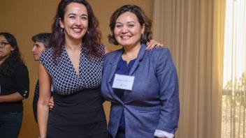 Dr. Martinez-Cerdeno and Associate Vice Chancellor Raquel Aldana
