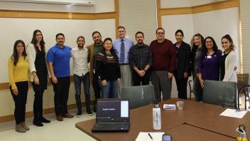 LSFA members with Carlos Garcia, Chief Administrative Officer after the first LSFA Brown Bag Mentoring Series