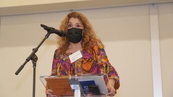 lorena oropeza delivering remarks