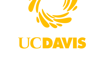 Centered UC Davis Diversity, Equity and Inclusion with the Dynamo mark in gold and white