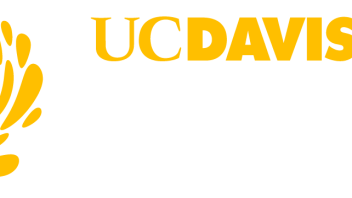Flush Left UC Davis Diversity, Equity and Inclusion with the Dynamo mark in gold and white