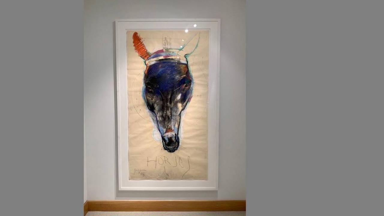 Photo of Rick Bartow’s art. VERONICA PASSALACQUA (SACBEE.com) Photo of Rick Bartow’s art