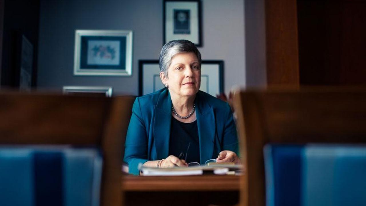 UC President Janet Napolitano UC President Janet Napolitano