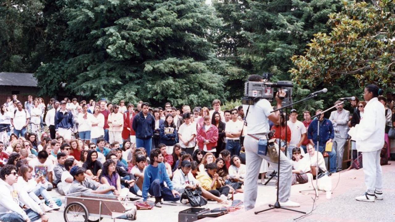 Student Hunger Strike, 1990. UC Davis Race Project