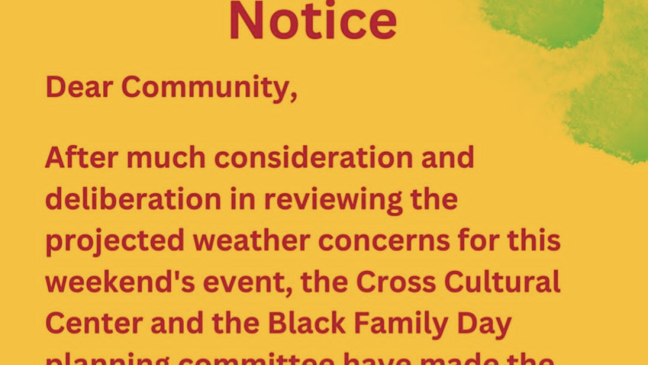 Cancelled: After much consideration, the Black Family Day planning committee has decided to cancel the event. We apologize for the inconvience.