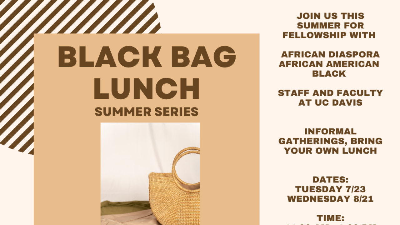 AAFSA Black Bag Lunch Summer Series, No RSVP needed, bring someone new with you!
