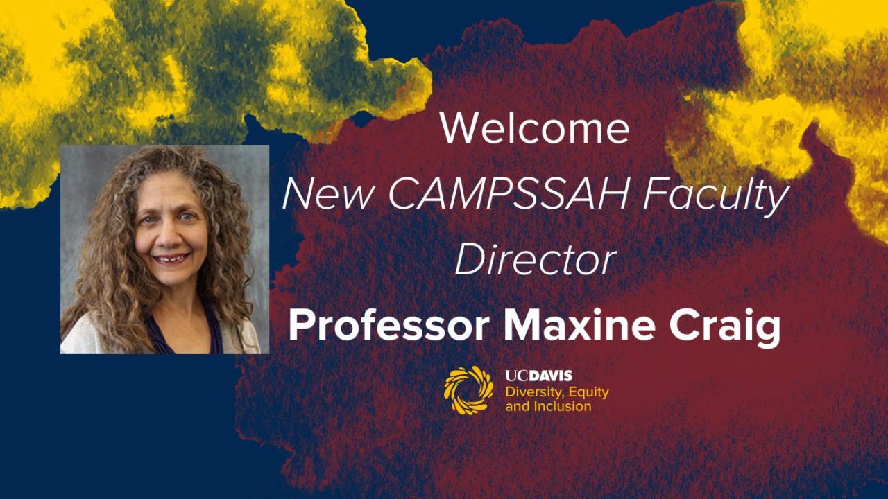 Welcome new campssah faculty director Professor Maxine Craig