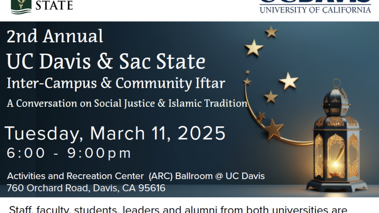 2nd Annual UC Davis & Sac State Inter-Campus and Community Iftar