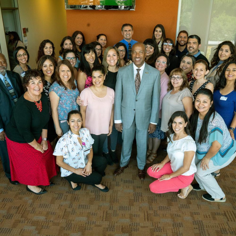 LSFA members with Chancellor May
