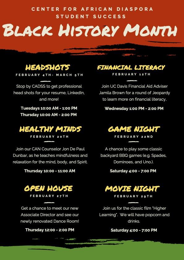 2020 CADSS Black History Month Flyer