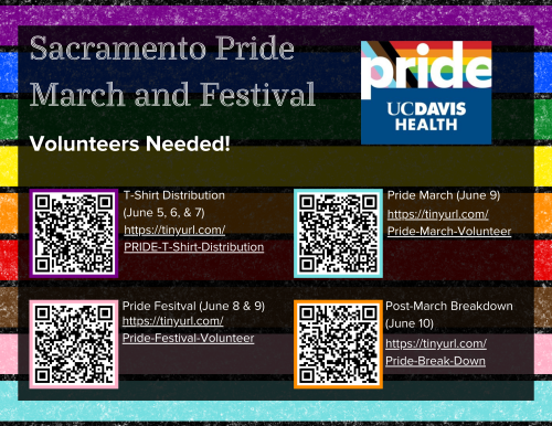 UCD Pride Month Volunteer
