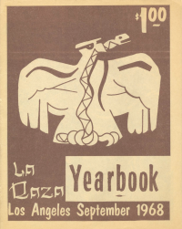 Cover of La Raza Yearbook 1968.