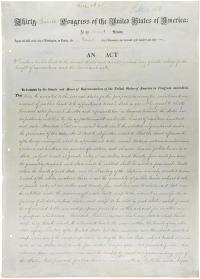 Morrill Act document