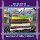 women's history month stack of books