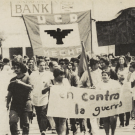 Members of UC Davis MECHA participate in the August 29, 1970 Chicano Moratorium in Los Angeles protesting the Vietnam War. From article, "Police Riot Thwarts Moratorium," Third World News, October 5, 1970.