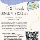 To & Through Community College
