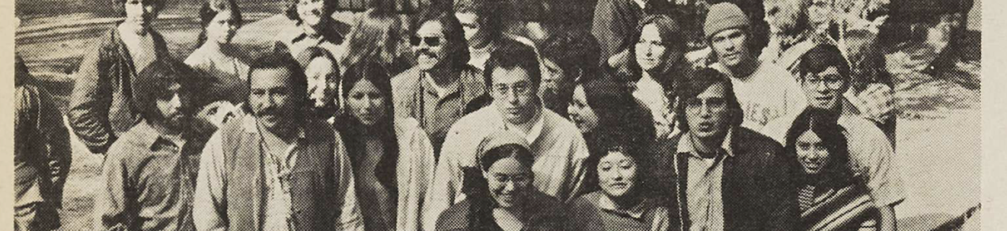 MECHA–Voz de los estudiantes, group picture of MECHA students, Third World News, April 30, 1973